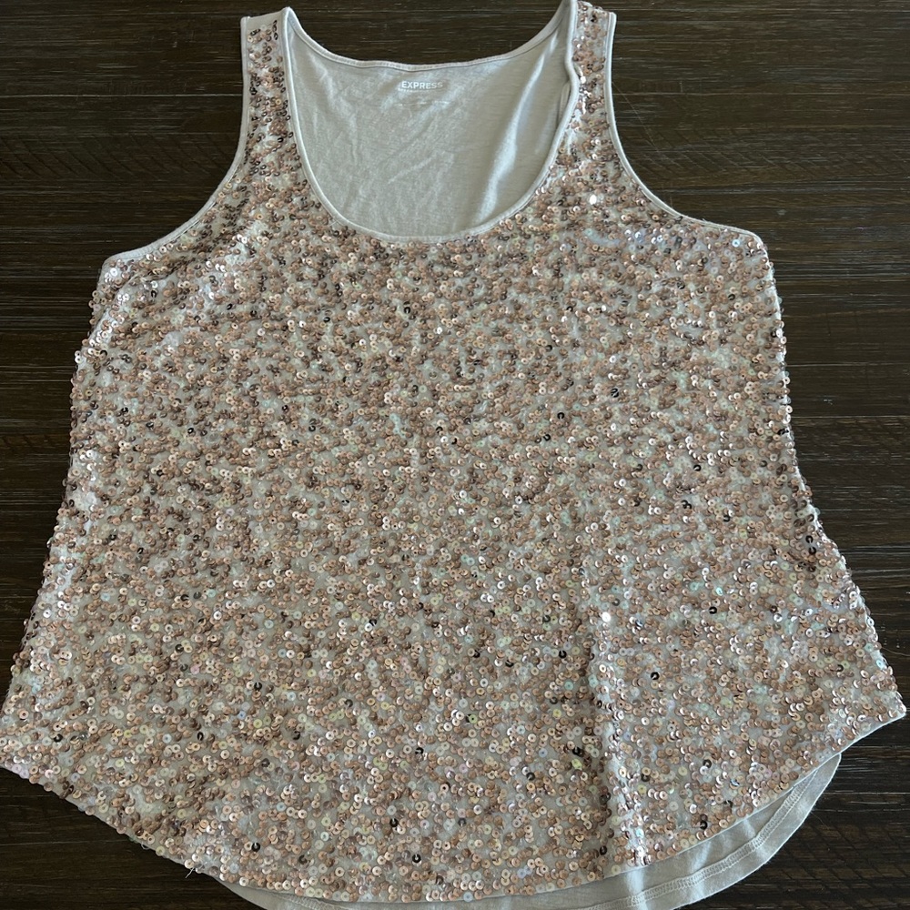 Express Sparkly Tank Top